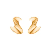 mads z big wave earstick boucles d'oreilles 14 ct. or 1510030 - femme - gold