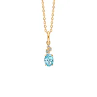 mads z leonora pendentifs 14 ct. or 0,03 ct. 1536121 - femme - gold