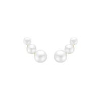 mads z daizy pearls boucles d'oreilles 8 ct. or 3313113 - femme - gold