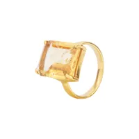 house of vincent candy rock yellow citrine bagues 18 ct. argent vj080-lrg-ci-52 - femme - 925 sterling silver