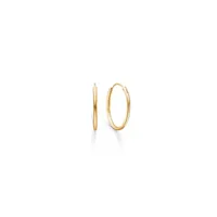 mads z creole 10 mm boucles d'oreilles 8 ct. or 8310526 - femme - gold