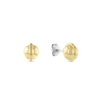tommy hilfiger orbs earrings boucles d'oreilles acier inoxydable plaqué or 2780813 - femme