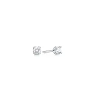 mads z crown boucles d'oreilles 14 ct. or blanc 0,30 ct. 1611630 - femme - white gold