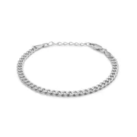 avilé jewelry panzer bracelets argent di018-s-16,5 + 3 cm - unisex - 925 sterling silver