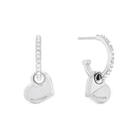 tommy hilfiger earrings boucles d'oreilles acier inoxydable 2780882 - femme