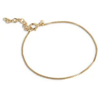 enamel bracelet, box chain 0,8 mm bracelets 18 ct. b121g - femme - 925 sterling silver