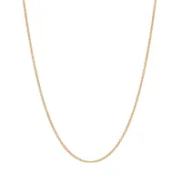 mads z round anchorchain colliers 14 ct. or 9520100-40 cm - unisex - gold