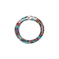 nialaya jewelry bracelet multi-tours - bleu