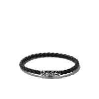 david yurman bracelet chevron à design tressé - noir