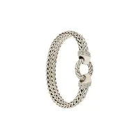 john hardy bracelet en chaîne à détail d'anneau - métallisé