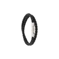 tod's bracelet à design tressé - noir