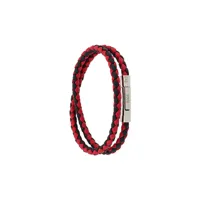 tod's bracelet à design tressé - rouge