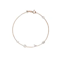 kismet by milka bracelet en or 14ct à détails de diamants - rose