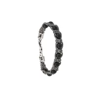 emanuele bicocchi bracelet orné de perles - noir