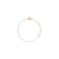 sophie bille brahe 14kt yellow gold pearl bracelet - blanc