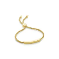 monica vinader bracelet gp linear - or