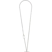 werkstatt:münchen safety pin pendant necklace - argent