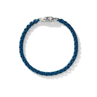 david yurman bracelet box chain en argent sterling - bleu