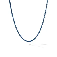 david yurman collier chaîne en argent sterling - bleu