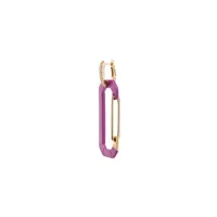 eéra boucle d'oreille chiara en or blanc 18ct - violet