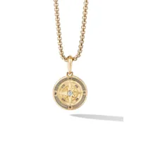 david yurman amulette en or jaune 18ct maritime sertie de diamants