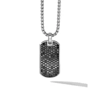 david yurman pendentif en argent sterling streamline serti de diamants