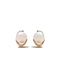 tasaki boucles d'oreilles en or rose 18ct ornées de perles