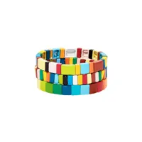 roxanne assoulin lot de trois bracelets rainbow brite - bleu