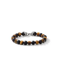 david yurman bracelet spiritual beads alternating en argent sterling serti d'onyx