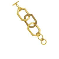 oscar de la renta bracelet oversize à design géométrique - or