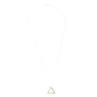 le gramme collier à pendentif triangle - argent