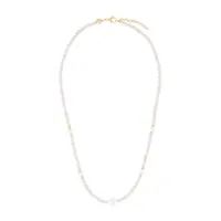 nialaya jewelry collier ras-du-cou à perles - rose
