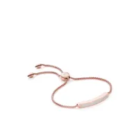 monica vinader bracelet fin baja en or rose 18ct