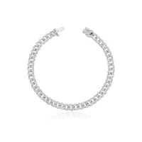 shay bracelet en or blanc 18ct pavé de diamants - argent