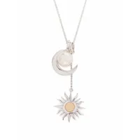dinny hall collier my world clestial edit en or 9ct et argent sterling