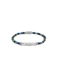 john hardy bracelet classic chain en argent à détails de perles