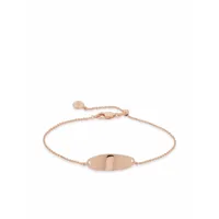 monica vinader petit bracelet nura en chaîne fine - rose