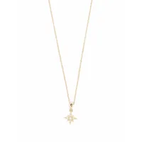 mizuki petit pendentif étoile en or 14ct orné de diamants