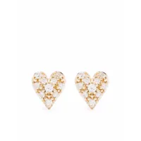 mizuki puces d'oreilles en or 14ct ornées de diamants