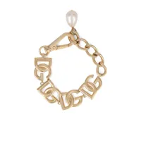 dolce & gabbana bracelet en chaîne à logo dg - or