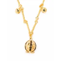 aurelie bidermann collier virginia à breloques cloches - or