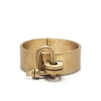 parts of four bracelet jonc restraint à breloque - or