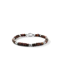 david yurman bracelet hex bead en argent sterling - marron