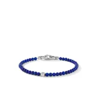 david yurman bracelet spiritual beads evil eye en argent sterling serti de spahirs et de lapis - bleu
