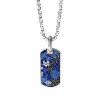 david yurman pendentif streamline en argent sterling serti de diamants et de saphirs