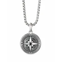 david yurman boutons de manchette maritime compass en argent sterling sertis de diamants