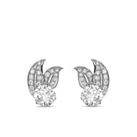 pragnell vintage boucles d'oreilles ornées de diamants - argent
