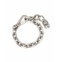 dolce & gabbana bracelet à breloque logo - argent