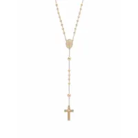 dolce & gabbana collier à pendentif croix - or