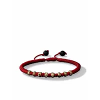 david yurman bracelet fortune woven en or 18ct - rouge